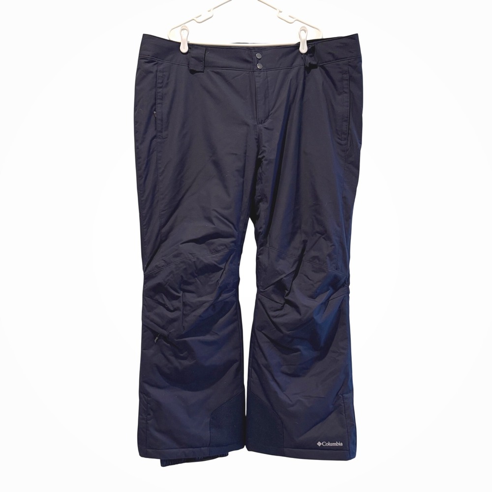 Columbia Women's Size 2X Navy Blue Omni Tech Ski Snow Pants Insulated Waterproof